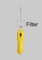 Pompe à air à échantillonnage continu avec sonde et filtre étanche à l'eau et à la poussière, sonde de pompe à gaz dans la détection de gaz portable