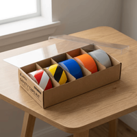 Autocollant réfléchissant prismatique imprimable E WIN en PET/PVC, auto-adhésif, indéchirable, multicolore, pour signalisation routière et sécurité routière