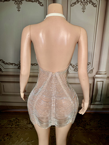 Novance Y3638-F Abito Elegante con Strass di Alta Qualità Produzione Personalizzata Abito con Collo all'Americana per Feste di Compleanno - Product Image 6