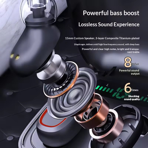 Audífonos Bluetooth Inalámbricos, Mini Audífonos Intrauditivos Invisibles, Deportivos, Resistentes al Agua, Ultra Larga Duración - Product Image 4