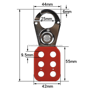 Diámetro de la mandíbula de 25mm, 1 pulgada Cerrojo de seguridad Industrial, 6 agujeros de candado para bloqueo, Tagout K01 - Product Image 3