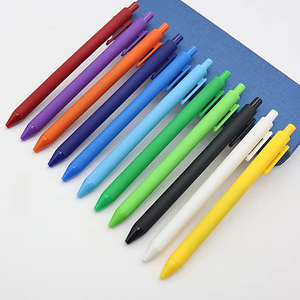 Migliori Penne <span class=keywords><strong>a</strong></span> <span class=keywords><strong>Sfera</strong></span> in Plastica Economiche <span class=keywords><strong>Multicolore</strong></span> con Rivestimento in Gomma Personalizzate con Logo Stampato OEM Retrattile per Cancelleria - Product Image 2