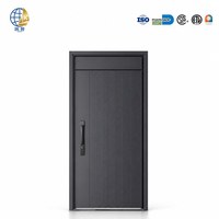 Porte d'entrée en acier moderne antivol avec surface finie pour villa ou habitation, vente en gros disponible