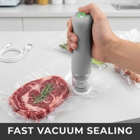 Machine de mise sous vide alimentaire portable rechargeable, fonctionnement à un bouton, design compact, aspiration puissante pour la maison