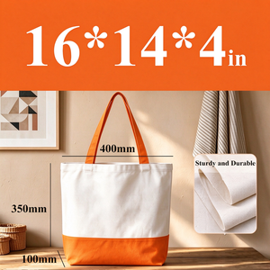 Bolsa de Mano de Lona de Algodón Ecológica Personalizada de Lujo para Mujer, Bolsos de Playa Resistentes con Asas de Cuerda, Logotipo Personalizado Imprimible, a la Moda - Product Image 2