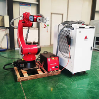 Machines de soudage laser à fibre à bras robot automatique pour métal 1000w 1500w 3000w petite soudeuse laser portative multifonctionnelle 3 en 1
