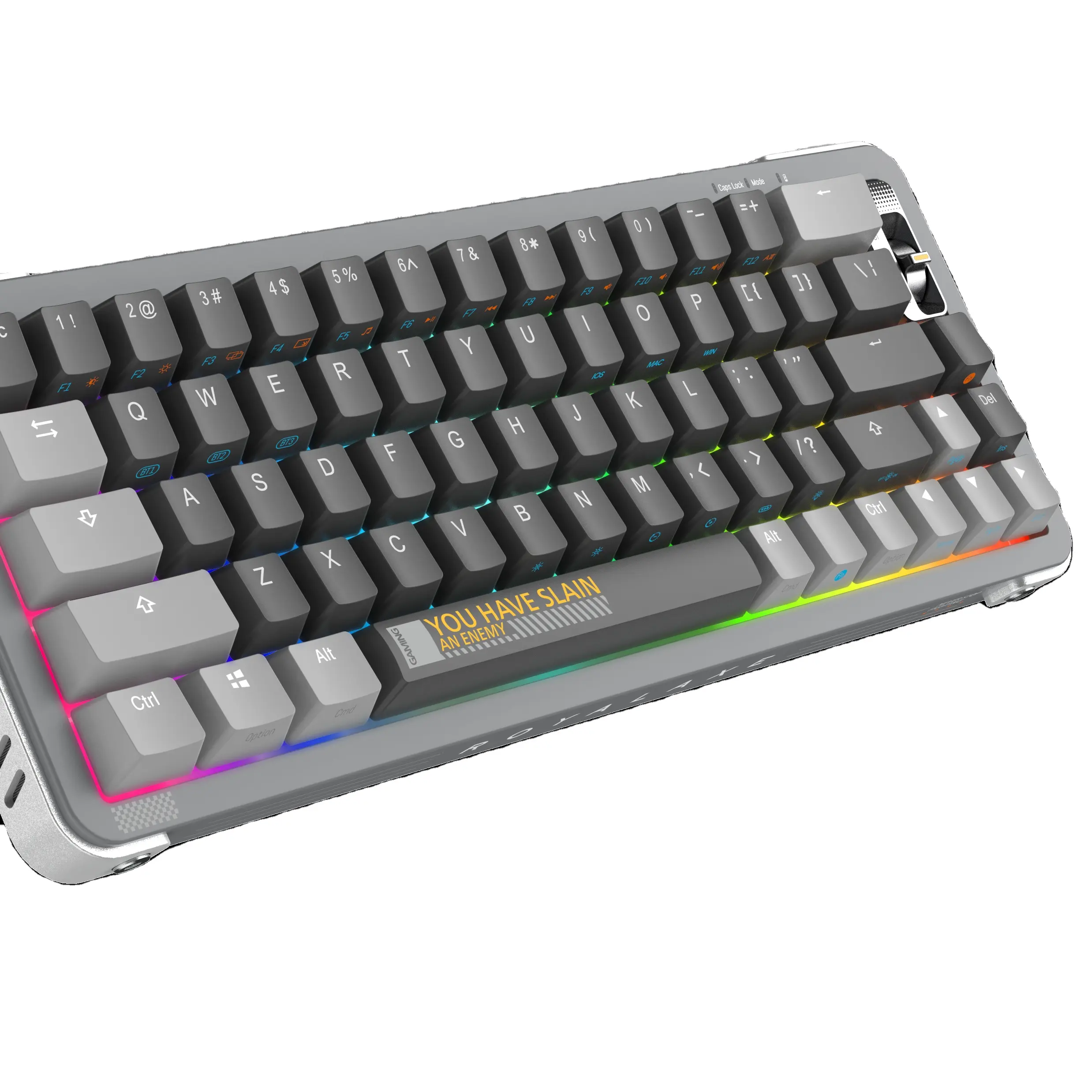 ROYALAXE Y68 Drahtlose mechanische Tastatur Hot-Swap-fähige kabel gebundene drahtlose Dual-Mode-Tastatur RGB-Hintergrund beleuchtung