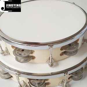 Instrumento <span class=keywords><strong>de</strong></span> percusión Orff <span class=keywords><strong>de</strong></span> música Jingying 2024, panderetas <span class=keywords><strong>de</strong></span> mano ajustables <span class=keywords><strong>de</strong></span> doble fila <span class=keywords><strong>de</strong></span> 8/10 pulgadas al por mayor - Product Image 2