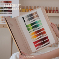 Professionnel LADAI – Kit de vernis à ongles gel 160 couleurs, sans HEMA ni TPO, gel UV avec nuancier, présentoir sur pied, fournitures pour salon de manucure