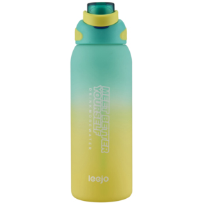 Botella de agua personalizada sin BPA con diseño de arcoíris, pajita para beber directamente, a prueba de fugas, deportiva, para OEM - Product Image 3