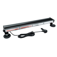 Barre lumineuse d'avertissement clignotante double face ambre et blanc, lampe d'alarme d'urgence pour toit de voiture et remorque, sécurité