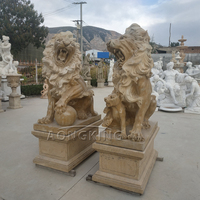 Statues de dragon chinois en marbre blanc Décoration murale de paysage de jardin Conception de cercle élégante pour les espaces extérieurs