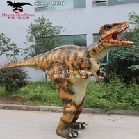 Meilleure vente, Robot dinosaure réaliste marchant, Costume de dinosaure à jambe cachée pour adulte