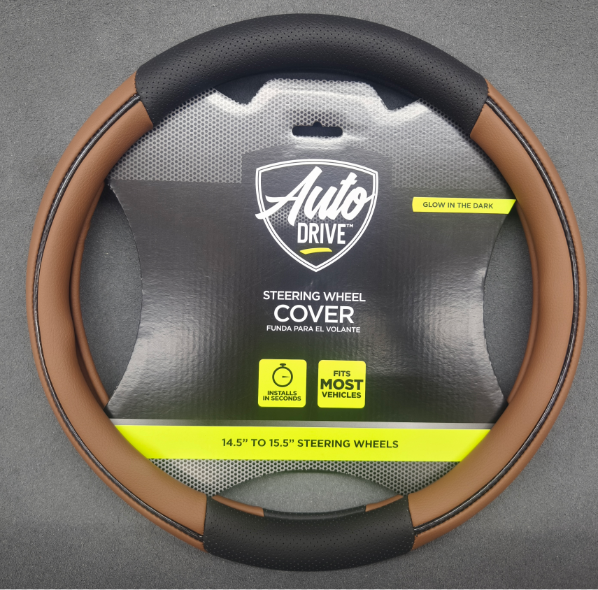 PVC marron et PVC noir avec accent rouge + Bande à motif fibre de carbone