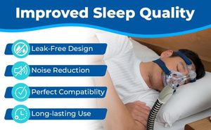 Manguera de CPAP ZURNMED Climate-Line <span class=keywords><strong>Airsense</strong></span> <span class=keywords><strong>10</strong></span>, Tubo AirCurve <span class=keywords><strong>10</strong></span> (6.5 pies / 2 M), Mangueras de Repuesto Premium para CPAP - Product Image 3