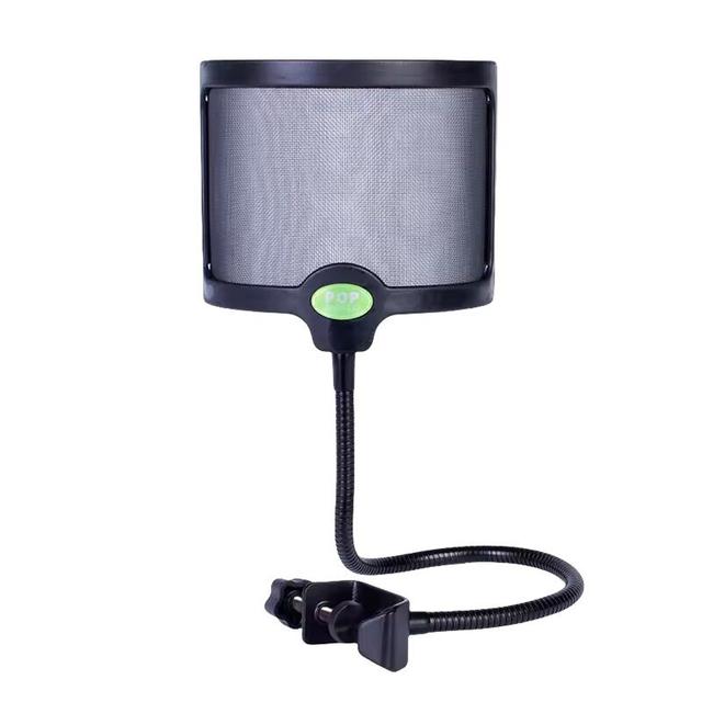 Yinyu MSA050 Professional U-Shaped Metal Pop Filter Studio Mic Windscreen for Podcast Recording