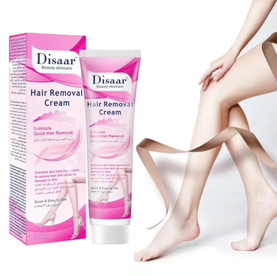 Disaar creme de depilação orgânico para homens e mulheres, creme rápido e fácil para as pernas do corpo em 3 minutos