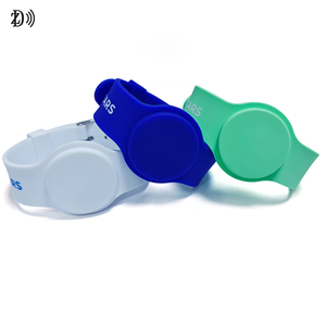 LOGO personalizado/Color/Código QR MIFARE Classic 1K <span class=keywords><strong>RFID</strong></span> Pulsera Control DE ACCESO Pulsera de silicona - Product Image 3