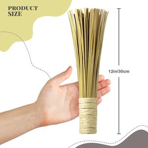 Brosse Wok en bambou de 12 ", brosse de nettoyage de cuisine à fouet traditionnel - Product Image 3