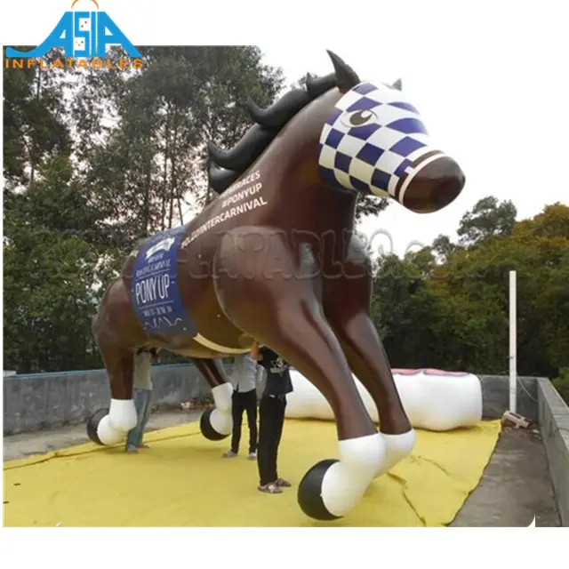 Ballon gonflable géant, réplique du cheval gonflable à la fraise, kangourou, à l'hélium, pour la publicité