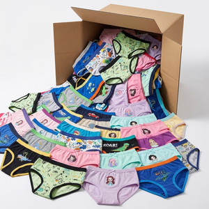 Sous-vêtements pour enfants fabriqués en Chine, caleçons et boxers, imprimés licorne, sirène, arc-en-ciel, dessins animés, tailles assorties, garçons, filles, lot en stock - Product Image 2