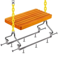 Siège de balançoire en bois rustique pour adultes enfants balançoire d'arbre suspendue pour une utilisation intérieure et extérieure pour cour de gymnastique arrière-cour meubles d'extérieur