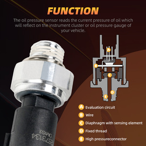 Oil Pressure <b>Switch</b> 12673134 G1/8 Thread <b>12V</b> 10A Brass IP65 For Buick Chevrolet - Product Image 5