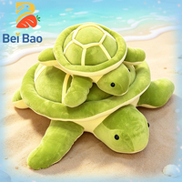 Peluche géante personnalisée avec logo, 60 cm, thème océan, tortue de mer mère-bébé, jouets en peluche doux en stock, coussin à câliner