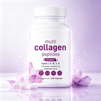 Capsules de collagène multi-peptides pour adultes, biotine, vitamine C, 100 % pur, certifié GMP, gestion énergétique, 240 gélules – Approvisionnement direct usine