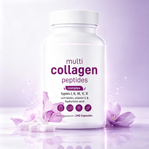 <span class=keywords><strong>C</strong></span>ápsulas de Colágeno Multi-Péptidos para Adultos, Suministro de Fábrica, Biotina, <span class=keywords><strong>Vitamina</strong></span> <span class=keywords><strong>C</strong></span>, 100% Puro, Certificado GMP, Gestión Energética, 240 <span class=keywords><strong>C</strong></span>ápsulas - Product Image 1