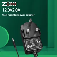 Adaptateur secteur AC/DC 24W de haute qualité, prise murale standard britannique, chargeur pour produits informatiques et appareils mobiles