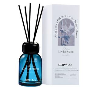 Bestseller OMJ Lily <span class=keywords><strong>Du</strong></span> Matin Diffuseur à bâtonnets 110ml Stock personnalisable Parfum floral - Longue durée Unisexe Style moderne (30 - Product Image 1