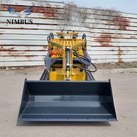 NIMBUS CE Approved Skid Steer Loader yang Dapat Disesuaikan dengan Kondisi Kerja Kompleks dan Keras untuk Teknik Pemkot Skid Steer Loader