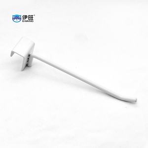 Crochets d'affichage EWANG pour panneaux rainurés, crochets métalliques pour tubes carrés, crochets de suspension pour présentoirs de supermarché - Product Image 4