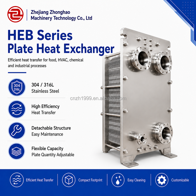 Food Grade Industrial Gasket Plate Heat Exchanger Series 304/316L Stainless Steel Processing HVAC Chemical Industry