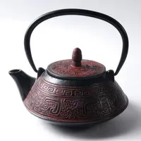ברזל יצוק יפני תה סיר קומקום/קומקום 0.8L מוצק מסורתית מזרחי דקורטיבי סגנון חג מולד חג המולד מתנות