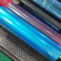 Film de protection PE bleu brillant, tailles personnalisables, adhésif, pour plastique/métal/meubles/planches, film de protection PE bleu, fabrication en usine