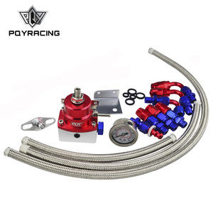 Kit régulateur de pression de carburant Poyracing AN6 65-96Psi avec jauge et tuyau pour mise à niveau et modification - Product Image 1