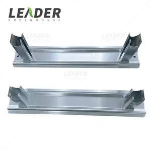 Popular agricultural hydroponics greenhouse equipment 550mm rail support heating pipe holder hot galvanized steel support