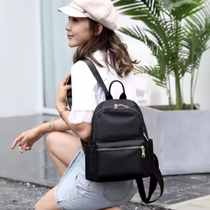 Fashionable <b>Ladies</b> Daily Mochilas Travel School Weekend Bag Waterproof Black <b>Backpack</b> for Women - Product Image 4