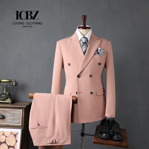 Trajes de Lana de Alta Gama para <span class=keywords><strong>Hombre</strong></span>, Corte Slim Fit Italiano, Formales, Casuales, para Bodas, Resistentes a las Arrugas - Product Image 1