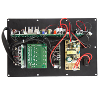 Carte mère d'amplificateur audio 50W DC12V avec réception audio sans fil, affichage numérique LED, radio FM, USB, TF, AUX, pour haut-parleur karaoké