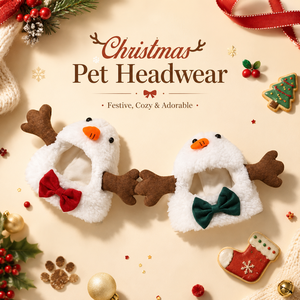 Venta al por Mayor de Gorros Navideños para Mascotas, Pañuelos de Santa Claus para Perros y Gatos, Ropa de Invierno para Cachorros, Personalización OEM - Product Image 1