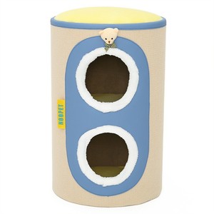 Cat House Double Layer Insulated Enclosed Cat Bed For All Seasons Polyester Material Indoor Playground - Product Image 5