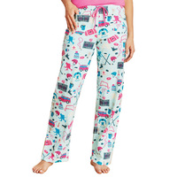 Pantalon de pyjama décontracté élégant imprimé en usine pour l'été/l'automne, coupe ample, pour femmes et hommes, avec cordon de serrage, séchage rapide, respirant, doux, bas de pyjama
