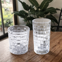 Verre à whisky, vin, bière, eau froide ou chaude, en osier tressé, peint à la main, design créatif, style européen