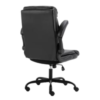 Fauteuil de Direction Classique en Cuir Réglable et Pivotant pour Bureau à Domicile