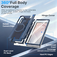 Coque de protection magnétique de qualité avec support arrière dissimulé et protection d'écran souple pour Samsung Z Fold 8 Ultra