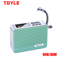 Compresseur d'air électrique sans fil portable mini pour pneus, pompe à pneus ABS sans fil pour voiture et vélo, manomètre numérique, faible bruit