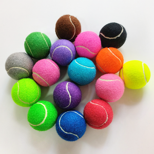Pelota de tenis de goma duradera impresa con logotipo personalizado para perros y gatos - Product Image 2